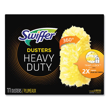 Swiffer® Heavy Duty Dusters Refill, Dust Lock Fiber, 2" X 6", Yellow, 33-carton freeshipping - TVN Wholesale
